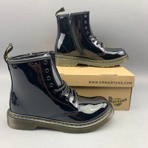Dr. Marten 1460 Patent Leather Junior Boot Size Youth 3 Black 15382003